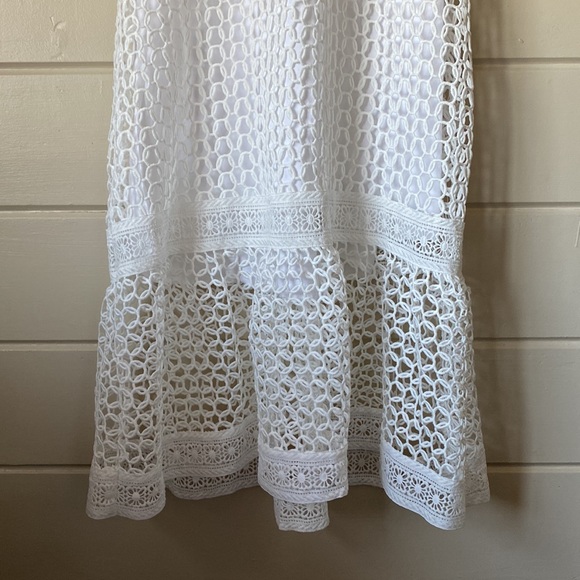 Crochet High/Low Midi Dress Size  Medium - Picture 5 of 11